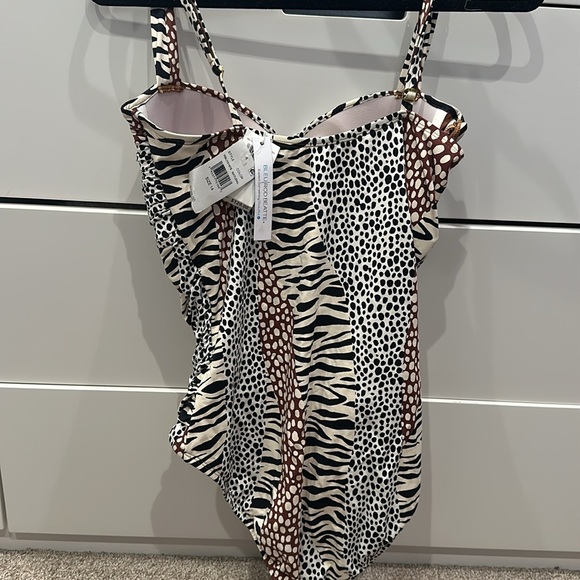 Animal print one piece bathing suit. Very Similarar to Miraclesuit fit. - Picture 2 of 4